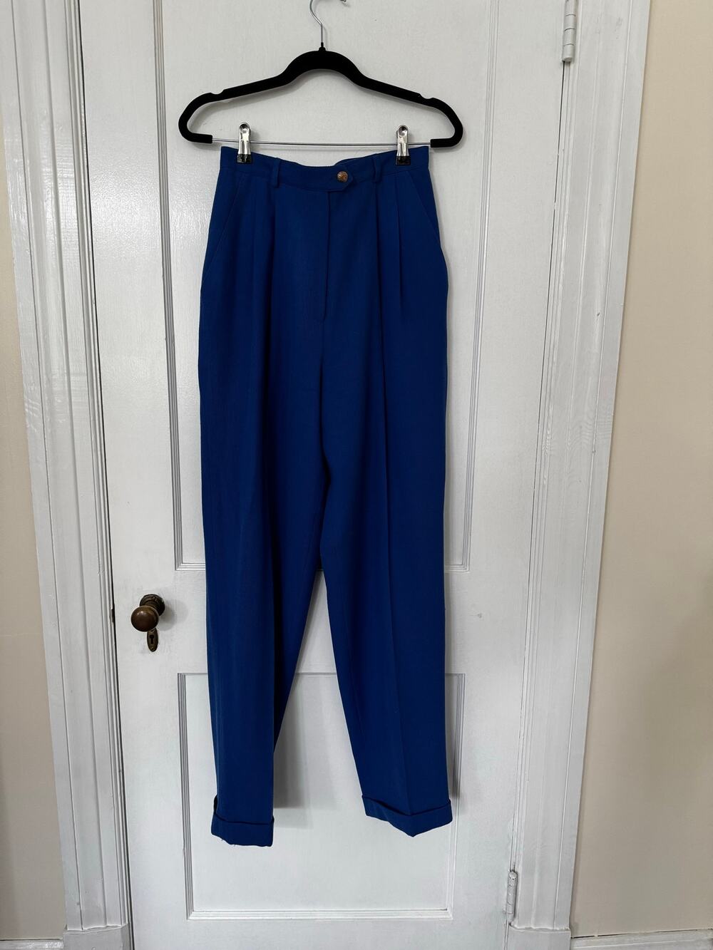 Vintage Royal Blue Wool Ralph Lauren Trousers